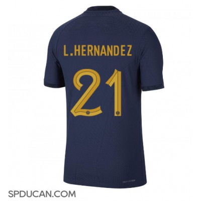 Muški Nogometni Dres Francuska Lucas Hernandez #21 Domaci SP 2022 Kratak Rukav